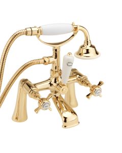 CHURCHMAN BATH SHOWER MIXER & KIT GOLD