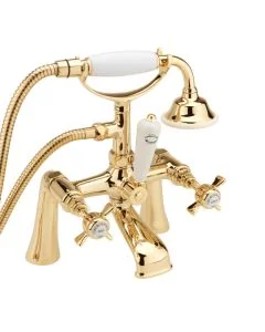 CHURCHMAN BATH SHOWER MIXER & KIT GOLD