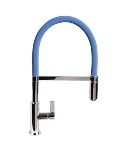 Spirale Sink Mixer Chrome Mid Blue
