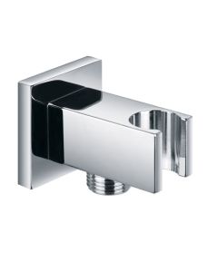 Square Wall Outlet Elbow with Handset Holder