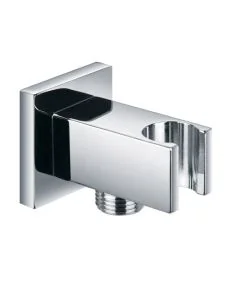 Square Wall Outlet Elbow with Handset Holder