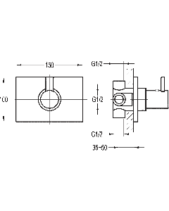 STR8 Thermostatic Mixer Dual Outlet