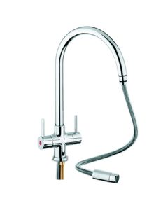 Emporia Kitchen Mixer Tap With Pull Out Aerator Chrome
