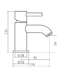 Century Single Lever Basin Mixer Chrome