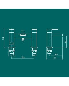 Cosmic Bath Shower Mixer Chrome