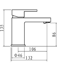 Orbit Single Lever Basin Mixer Chrome