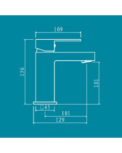 Quazar Single Lever Basin Mixer Chrome