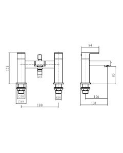 Quazar Bath Shower Mixer Chrome