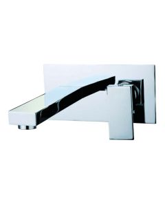 Quazar Wall Mounted Basin Mixer Chrome