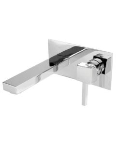 Saros Wall Mounted Basin Mixer Chrome