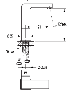 STR8 Mid Height Basin Mixer