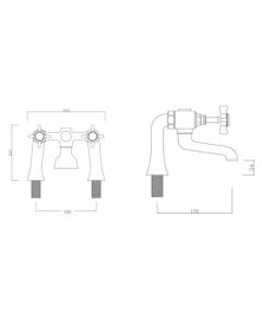 CHURCHMAN BATH FILLER CHROME