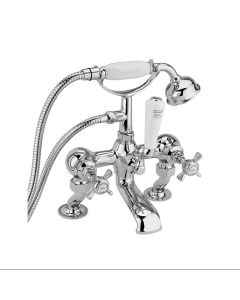 CHURCHMAN CRANKED BATH SHOWER MIXER KIT CHROME
