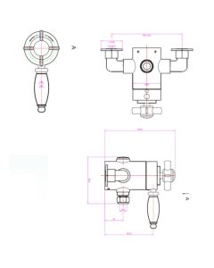 CHURCHMAN EXPOSED THERMOSTIC SHOWER VALVE CHROME