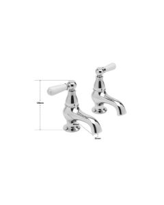 KENSINGTON LEVER BASIN TAPS CHROME