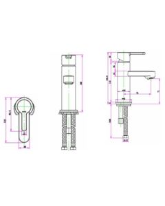 PLAZA BASIN TAPS CHROME