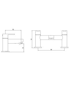 PLAZA BATH FILLER CHROME