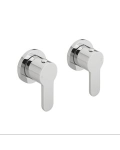 PLAZA WALL MOUNTED SIDE VALVES CHROME