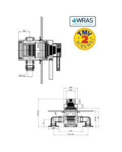 ERGO LEVER EXPOSED THERMOSTIC SHOWER VALVE CHROME