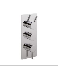 ERGO LEVER 3 WAY THERMOSTATIC SHOWER VALVE CHROME
