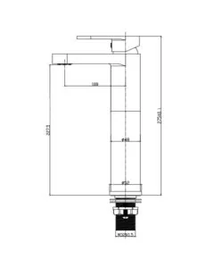 METRO EXTENDED BASIN MIXER CHROME