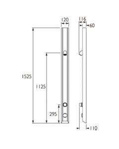 Fixed Temperature Timed Flow Shower Panel with VR Head