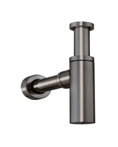 Crosswater Union Bottle Trap Brushed Black Chrome