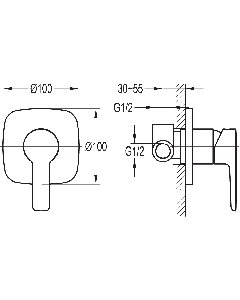 Urban Manual Shower Valve