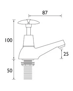 X-Head Utility Bath Taps