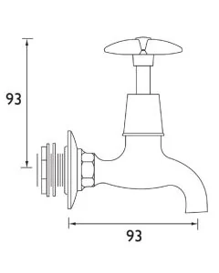 Bristan X-Head Utility Bib Taps Pair