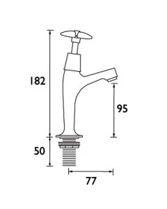 X-Head Utility High Neck Pillar Taps