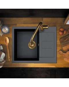 Vesta Compact Small Bowl and Smaller Drainer Slate