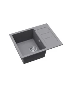 Vesta Compact Small Bowl and Smaller Drainer Steel