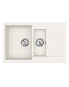 Vesta Compact 1.5 Bowl and Drainer Blizzard