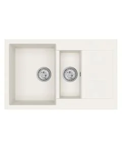 Vesta Compact 1.5 Bowl and Drainer Blizzard