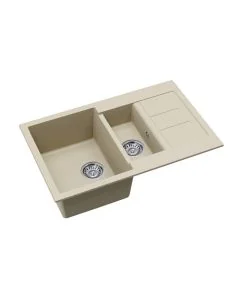 Vesta Compact 1.5 Bowl and Drainer Nude