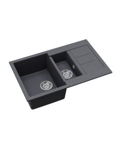 Vesta Compact 1.5 Bowl and Drainer Slate