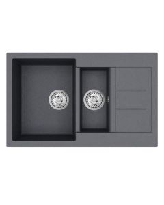 Vesta Compact 1.5 Bowl and Drainer Slate