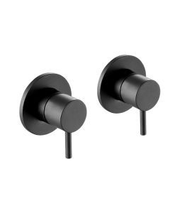 VOS Wall Mounted Valves Matt Black