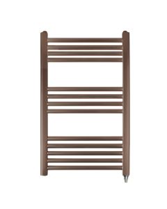 VOS 800x500 Electric Towel Rail Brushed Bronze