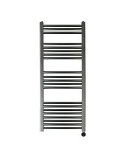 VOS 1200x500 Electric Towel Rail Brushed Black