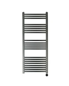 VOS 1200x500 Electric Towel Rail Brushed Black