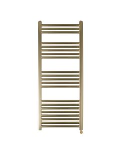 VOS 1200x500 Electric Towel Rail Brushed Brass