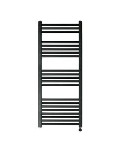 VOS 1200x500 Electric Towel Rail Matt Black