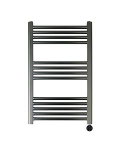 VOS 800x500 Electric Towel Rail Brushed Black