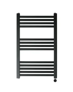 VOS 800x500 Electric Towel Rail Matt Black