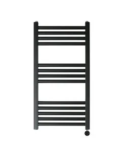 VOS 800x400 Electric Towel Rail Matt Black