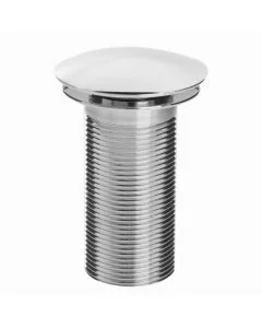 Round Clicker Basin Waste Unslotted Chrome