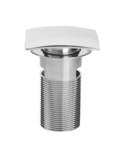 Square Clicker Basin Waste Slotted Chrome