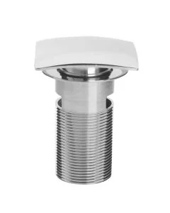 Square Clicker Basin Waste Slotted Chrome